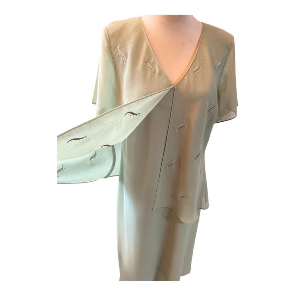 KSL Karin Stevens Mint Green Dress - Picture 3 of 5